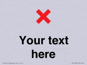 Custom plain background, red cross sign